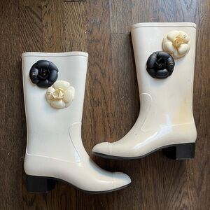 Chanel Rain Boots